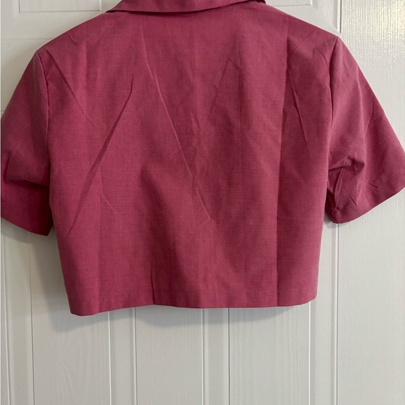 Zara Women's Pink Blazer Jacket With Paired Shorts - Picture 4 of 7